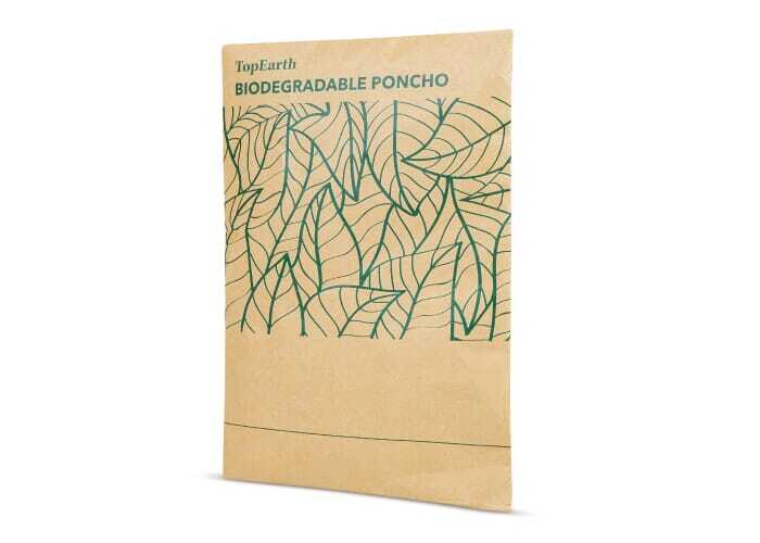 bb trading werbeartikel ag - Rain poncho made of bioplastic 120 x 100 cm