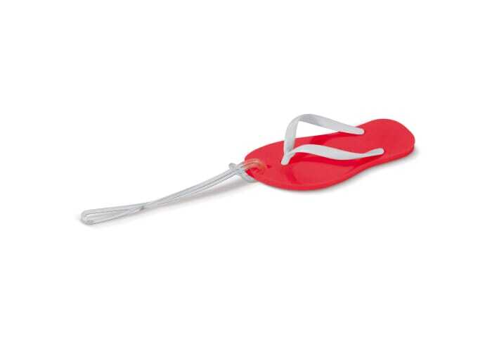 bb trading werbeartikel ag - Kofferanhänger Flip-Flop aus Kunststoff 11,2 x 4,8 cm