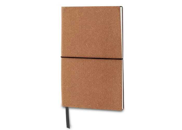 bb trading werbeartikel ag - Notizbuch A5 Softcover aus recyceltem Leder 160 Seiten blanko