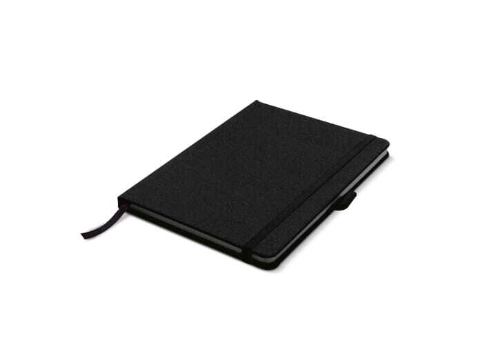 bb trading werbeartikel ag - Notizbuch A5 Hardcover aus recyceltem PET 160 Seiten kariert