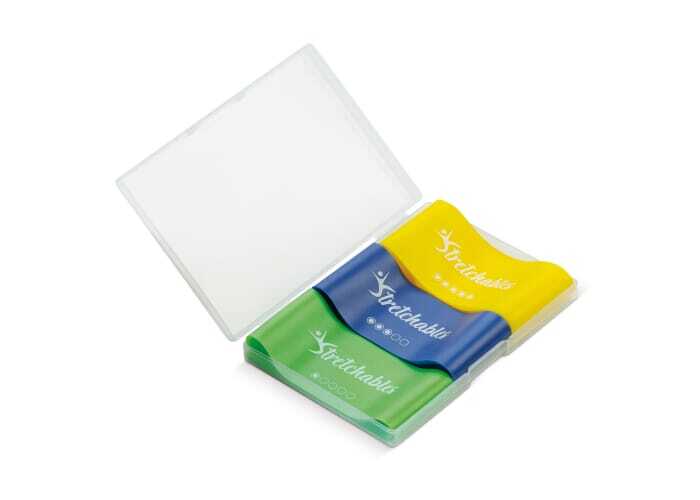 bb trading werbeartikel ag - 3-piece latex exercise band set with 3 different resistance levels