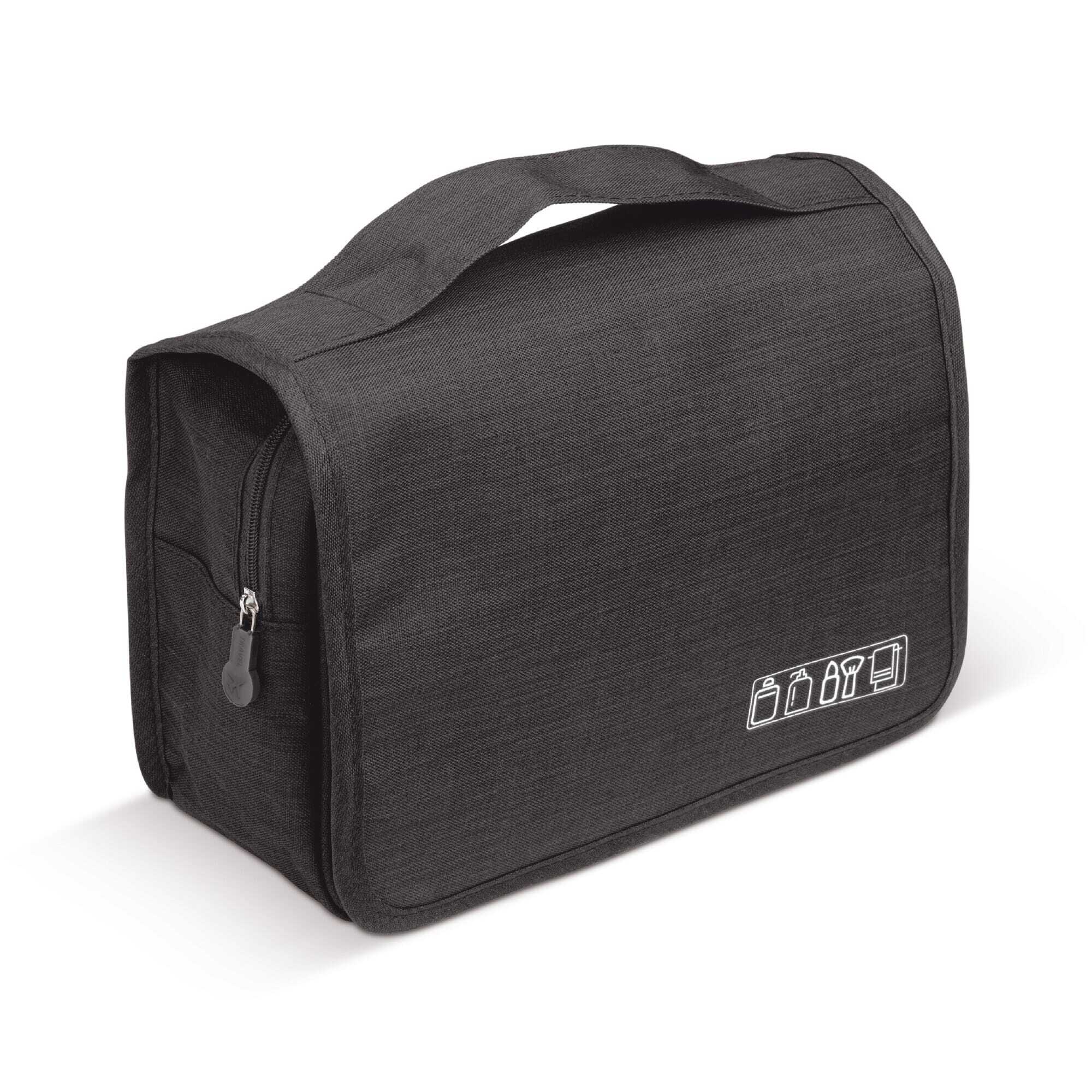 bb trading werbeartikel ag - Trousse de toilette en polyester 22 x 17 cm avec crochet pour la suspendre