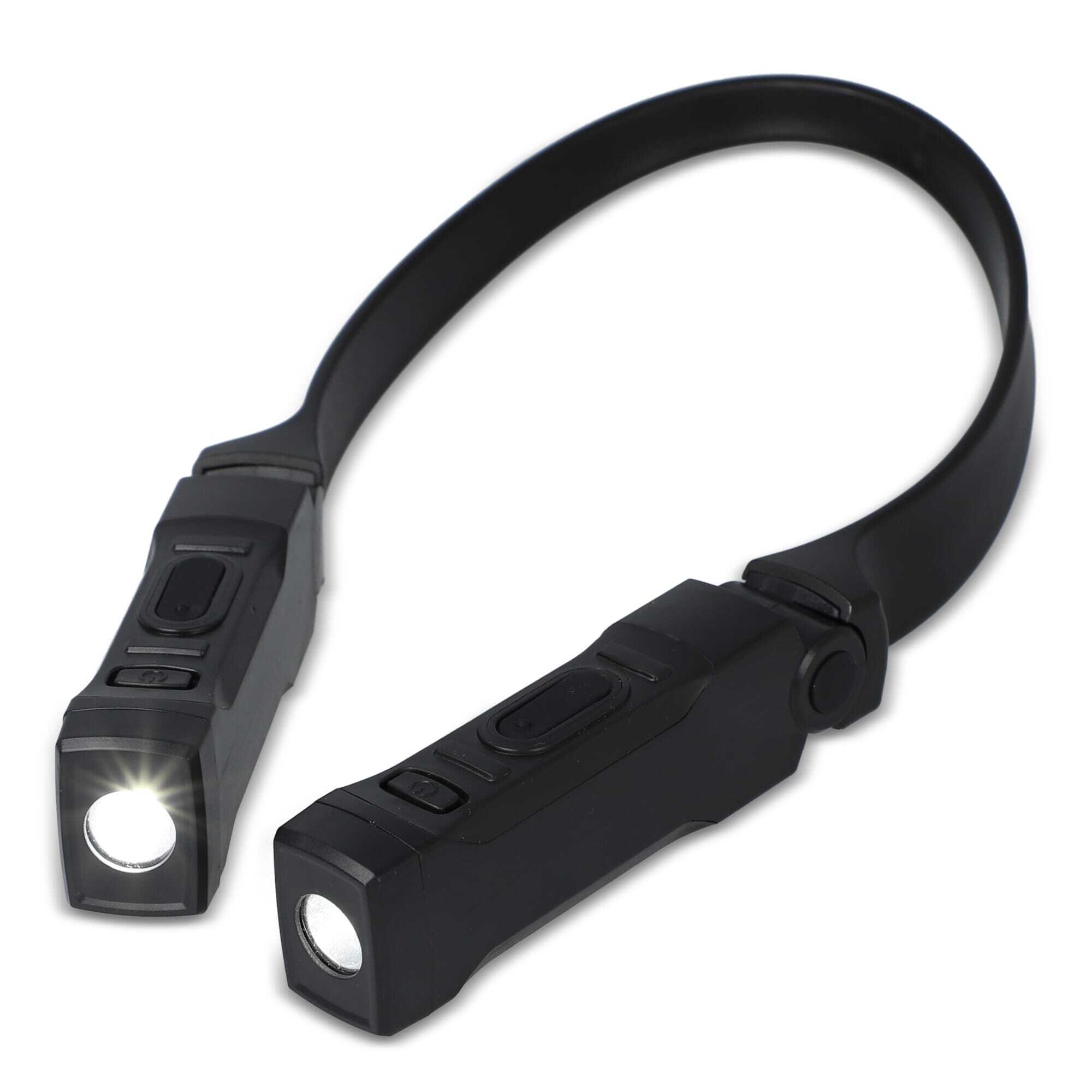 bb trading werbeartikel ag - Lampe de poche USB pour le cou avec 3 modes d'éclairage