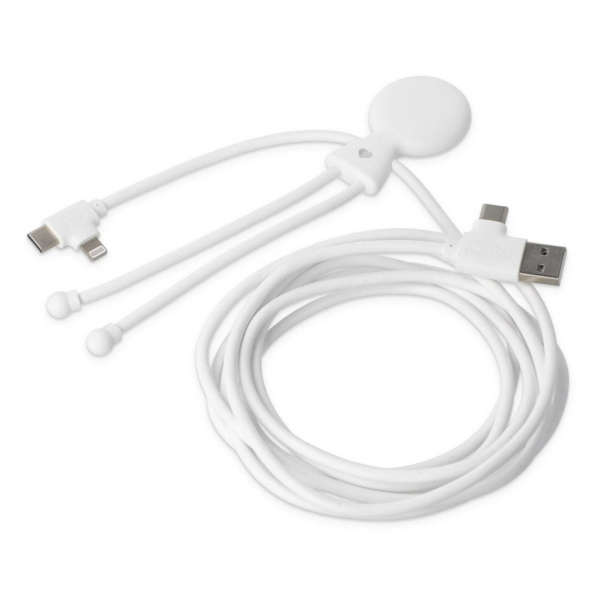 bb trading werbeartikel ag - Xoopar USB charging cable 2092 Mr. Bio Long 60W PD made from recycled plastic