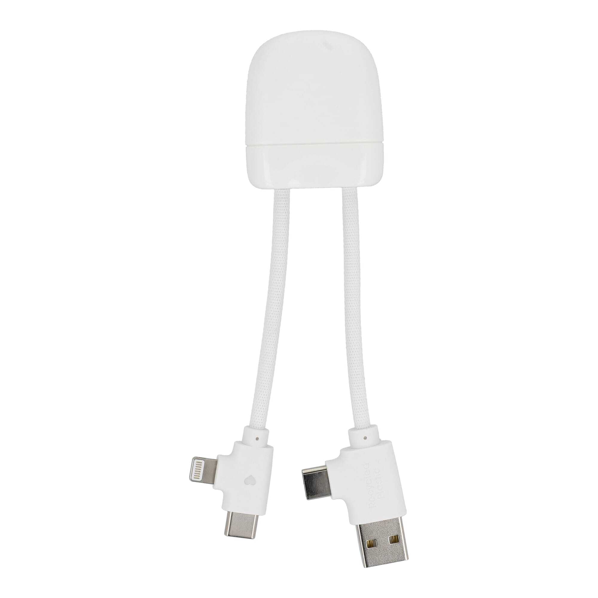 bb trading werbeartikel ag - Xoopar USB charging cable ICE-B made from recycled plastic