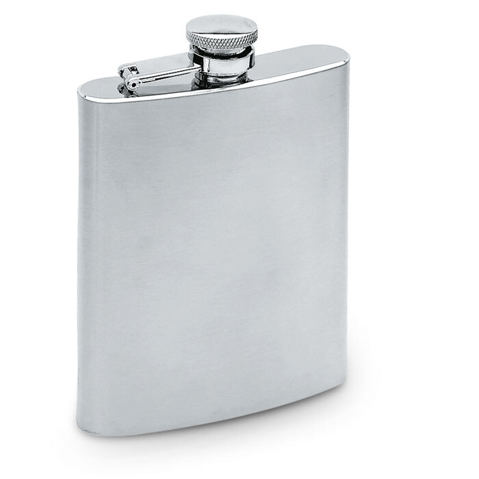 bb trading werbeartikel ag - Flachmann aus Edelstahl 200 ml mit Satin-Finish