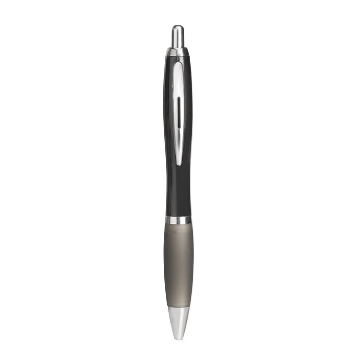 bb trading werbeartikel ag - Stylo à bille en plastique avec grip souple Mine écriture bleue