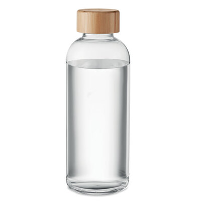 Trinkflasche aus Glas 0,65 l rundum bedruckbar mit Logo bedrucken