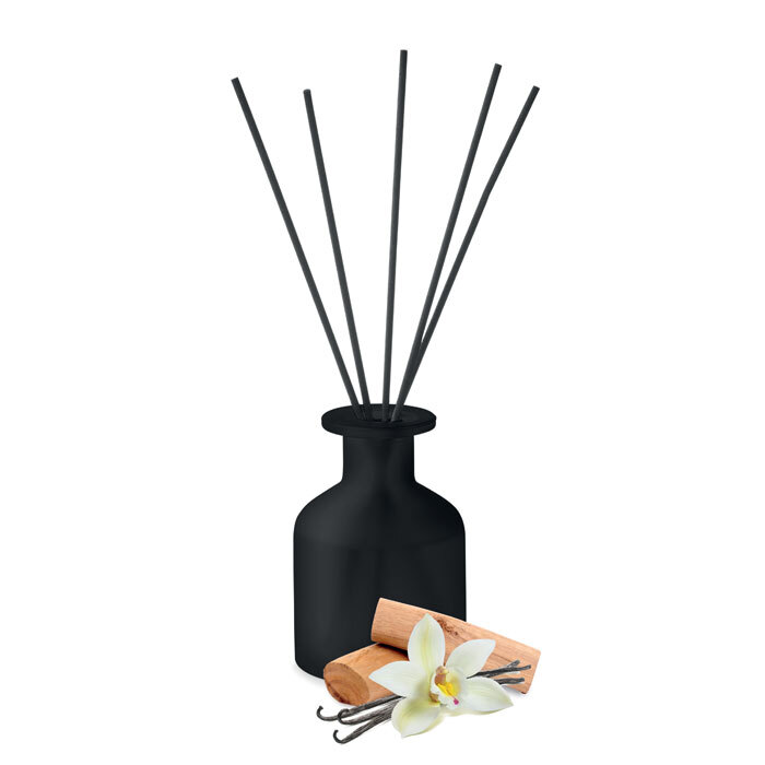bb trading werbeartikel ag - Parfum d'intérieur dans pot en verre 100 ml avec bâtonnets parfumés en roseau
