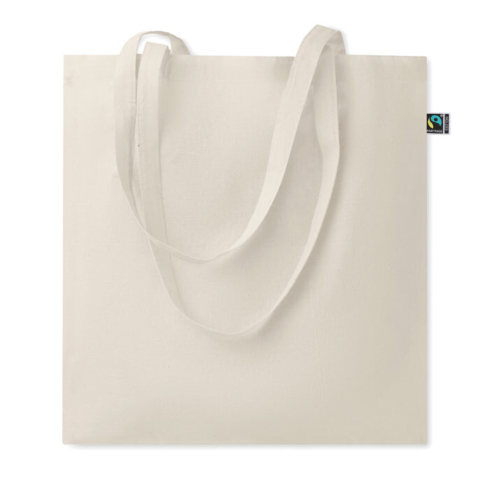 bb trading werbeartikel ag - Sac à provisions en coton équitable 140 g/m² 38 x 42 cm en beige