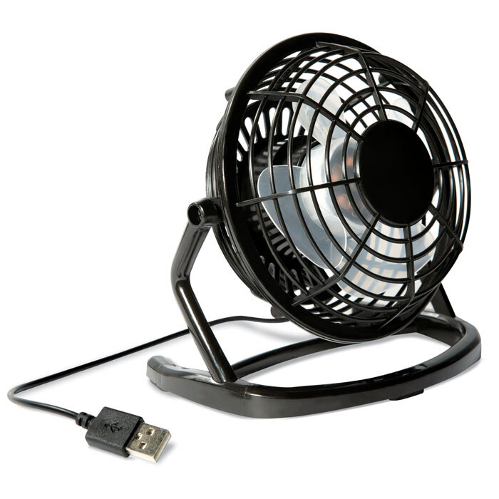 bb trading werbeartikel ag - USB Tisch-Ventilator aus Kunststoff