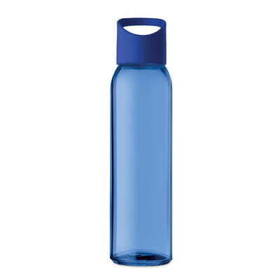 Trinkflasche aus Glas 0,47 l mit Deckel aus Kunststoff mit Logo bedrucken