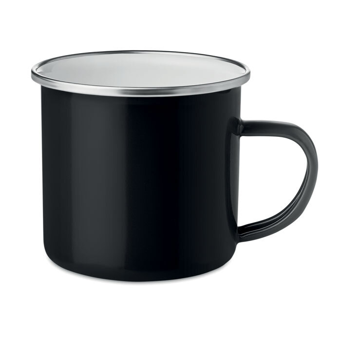 bb trading werbeartikel ag - Tasse aus Emaille (Metall) 350 ml rundum bedruckbar