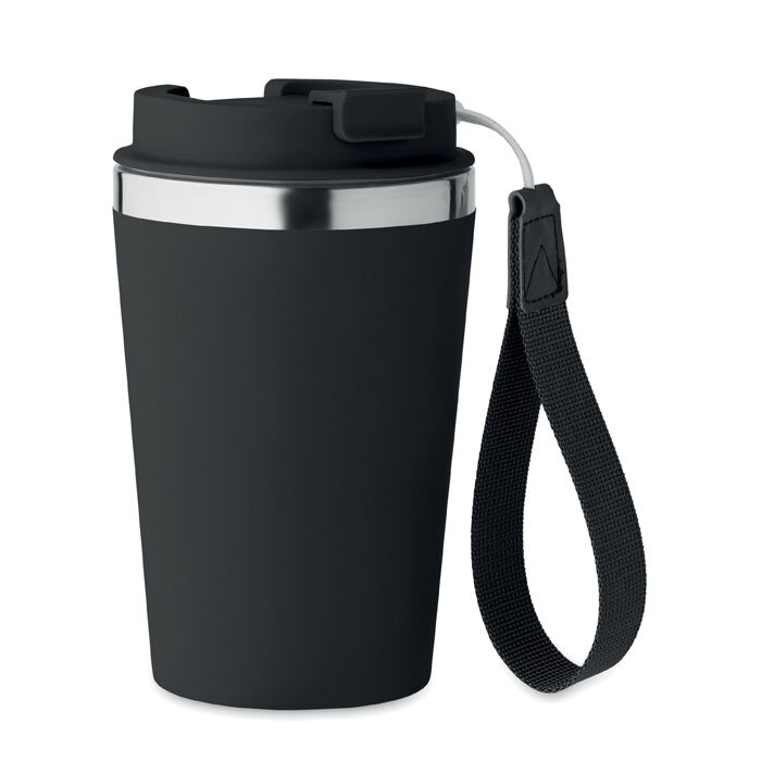 bb trading werbeartikel ag - Isolierbecher aus recyceltem Edelstahl 350 ml mit rPET-Schlaufe