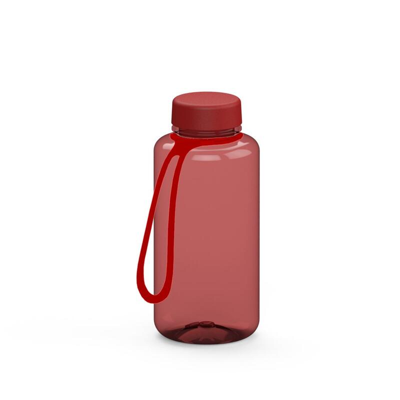 Leak-proof plastic water bottle, 0.7 L, Made in Germany with logo print