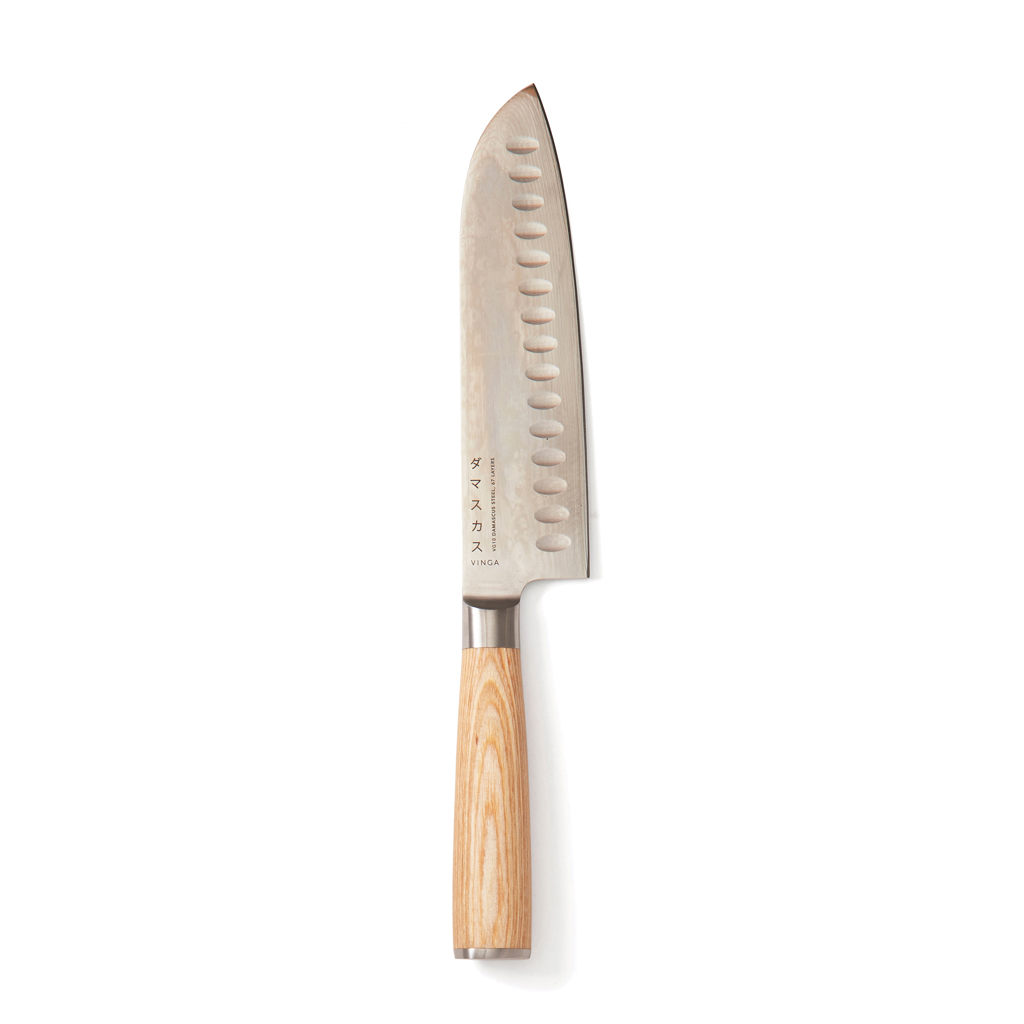 bb trading werbeartikel ag - Vinga Santoku knife made of stainless steel and wood 31 cm long