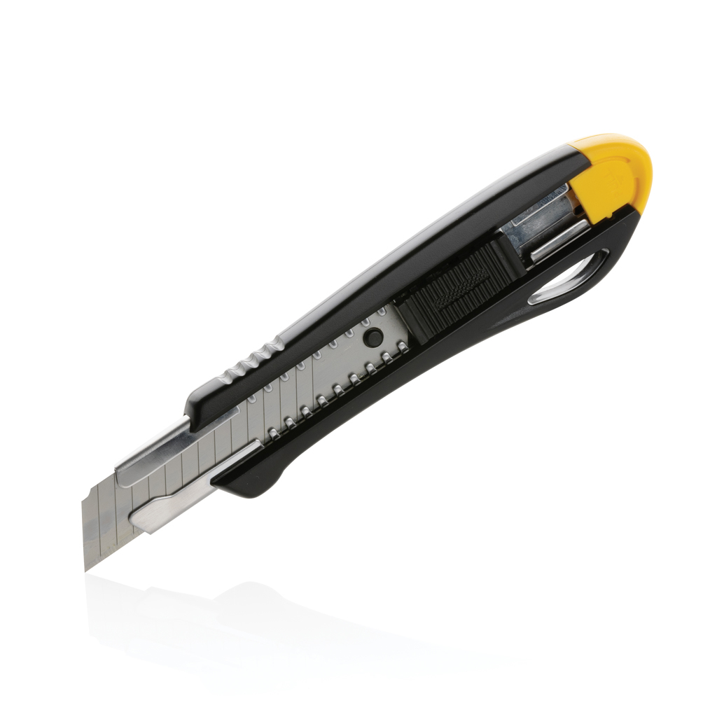 bb trading werbeartikel ag - Couteau en carton plastique/inox lame SK4 rechargeable