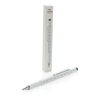 Multifunctional pen made of aluminum refill blue-writing with