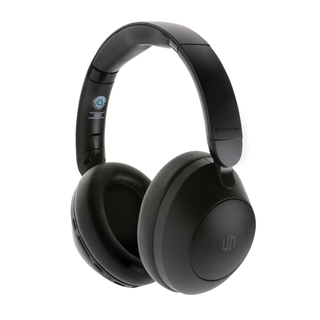bb trading werbeartikel ag - Casque sans fil en plastique recyclé jusqu'à 50 heures de jeu