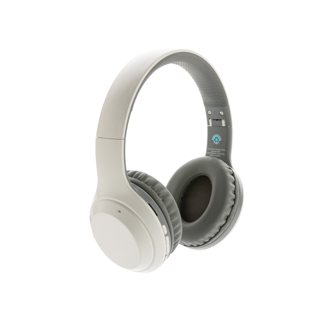 bb trading werbeartikel ag - Casque sans fil en plastique recyclé BT 5.0