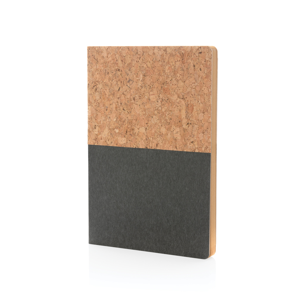 bb trading werbeartikel ag - Notizbuch A5 Hardcover aus Kork und Kraftpapier 160 Seiten liniert