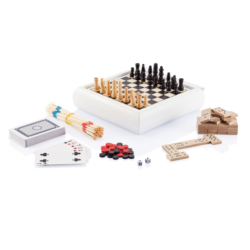 bb trading werbeartikel ag - 5-in-1 Spielset aus FSC-Holz