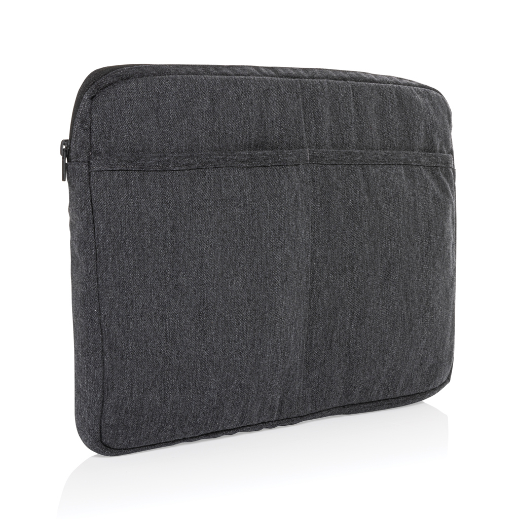 bb trading werbeartikel ag - Laptophülle aus recycelter Baumwolle 340 g/m² für Geräte bis 15,6 Zoll
