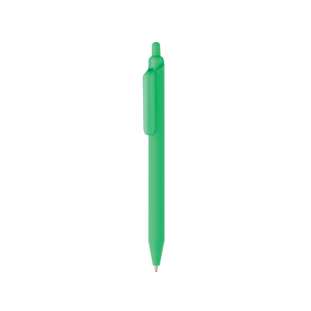 bb trading werbeartikel ag - Ballpoint pen made from recycled plastic with soft-touch surface