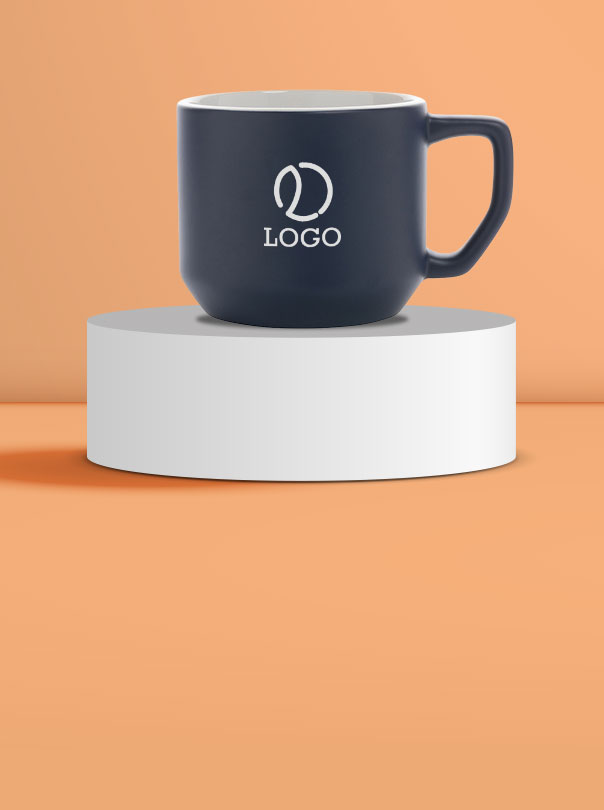 Custom-printed mugs as promotional items – durable, visible and used daily at the office, at home or on the go